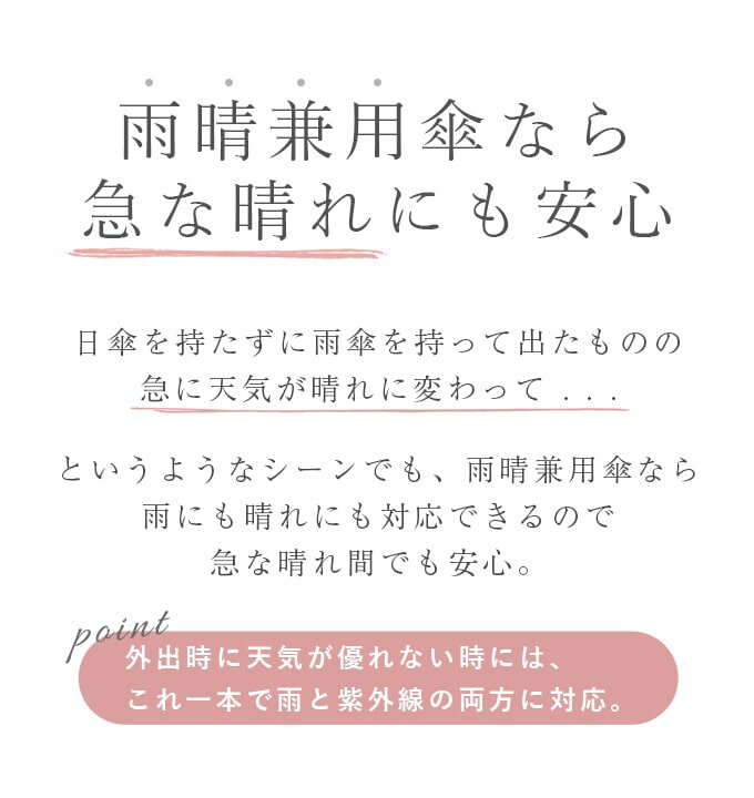 楽天日傘シェアトップ 雨晴兼用傘 レディース ...の紹介画像3