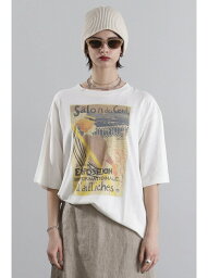 アートグラフィックTシャツ ROSE BUD ローズバッド トップス カットソー・Tシャツ ホワイト ブラック ピンク【先行予約】*【送料無料】[Rakuten Fashion]
