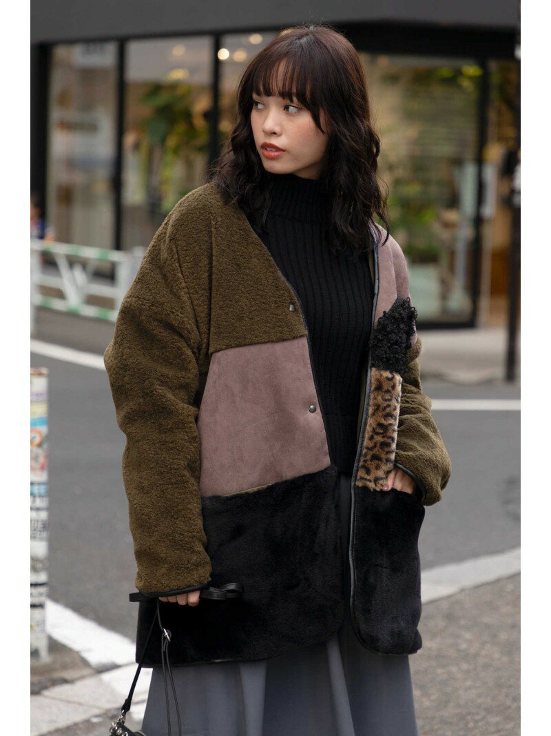 楽天市場 Rakuten Fashion ミックスフェイクファーコート Rose Bud ローズバッド コート ジャケット コート ジャケットその他 送料無料 Rose Bud ローズバッド
