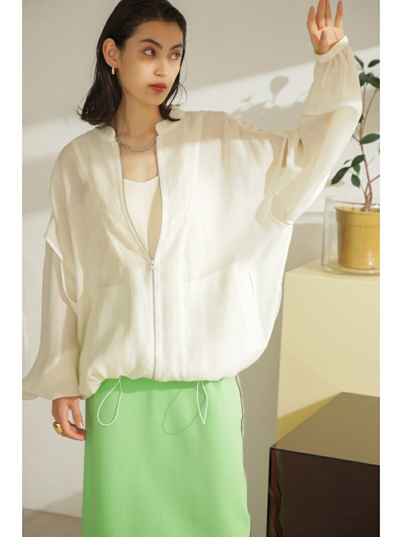 【SALE／50%OFF】＜TV掲載＞シアージャケット ROSE BUD ローズバッド ジャケット・アウター その他のジャケット・アウター ホワイト ブラック グリーン【RBA_E】【送料無料】[Rakuten Fashion]のサムネイル