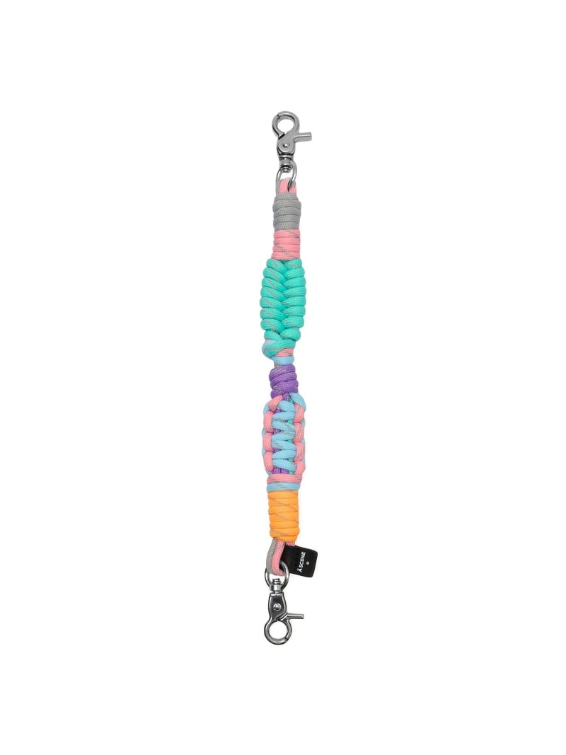 ASCENE/design paracord mini strap ROSE BUD ローズバッド ファッション雑貨 その他のファッション雑貨 パープル シルバー ブラック