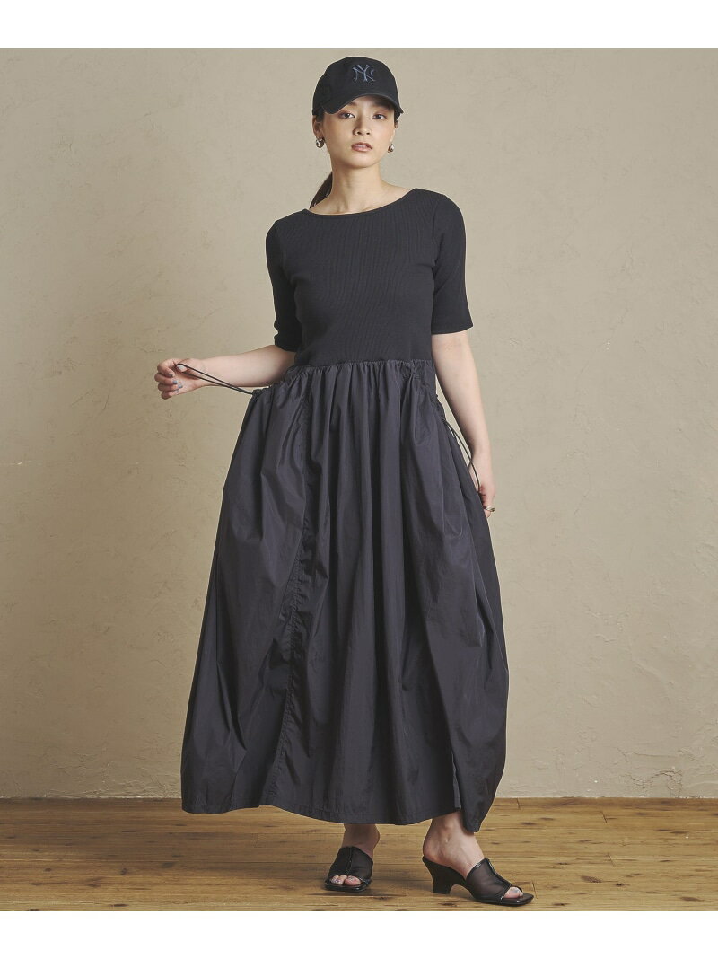 DOCKING DRESS ROSE BUD ローズバッド ワンピース・ドレス ワンピース ブラック ベージュ【送料無料】[Rakuten Fashion]