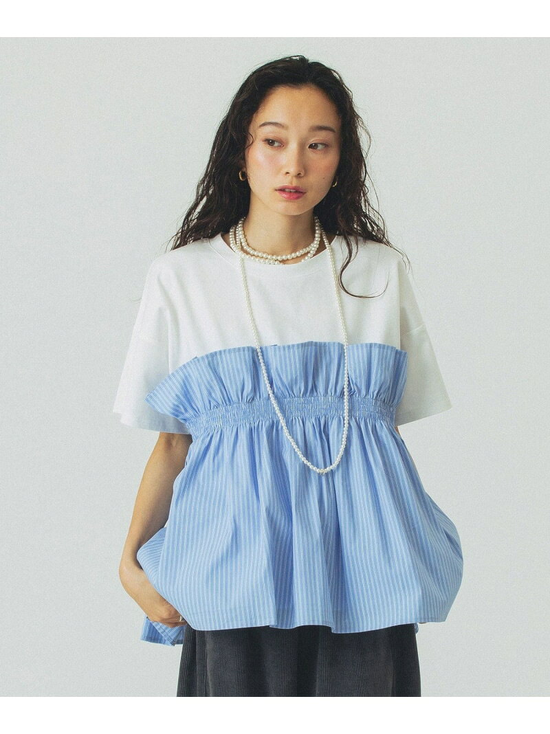 【SALE／50%OFF】FRILL LAYERED TOP ROSE BUD ローズバッド トップス カットソー・Tシャツ ベージュ ブラック ホワイト【RBA_E】[Rakuten Fashion]