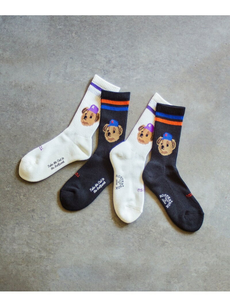 ROSTER SOX TEAM BEAR ROSE BUD �������Хå� ��������å������� ���� �֥�å� �ۥ磻��[Rakuten Fashion]