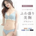 \限定カラー/ “私だけの1色”で整う ふわ盛り美胸ブラ上下セット 小胸さん対応 ノンワイヤー × 上質レース Aカップ Bカップ ナイトブラ風 ショーツ付き ...