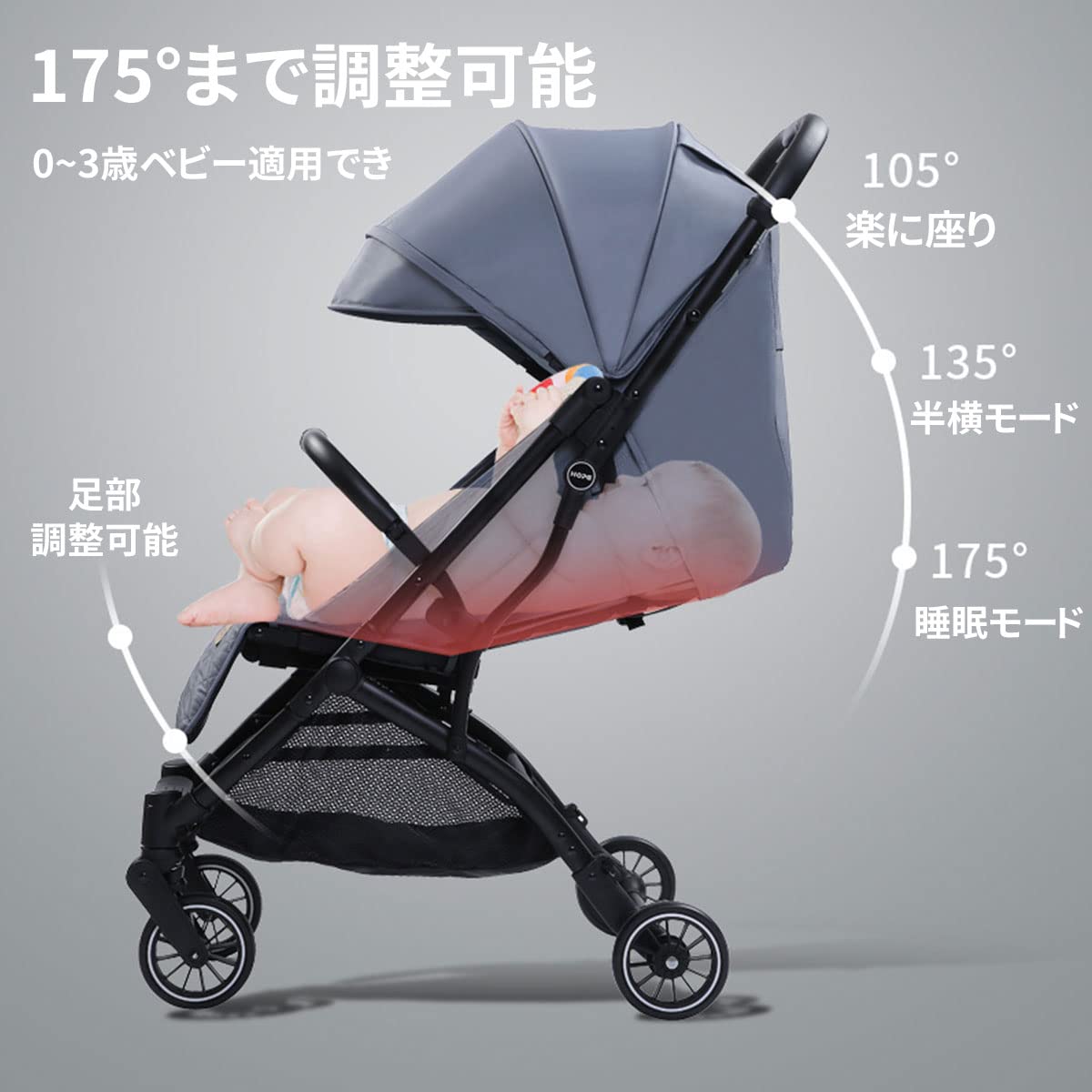 ベビーカー 軽量 折りたたみ 新生児 赤ちゃん コンパクト 子供 子供用品 収納かご ...