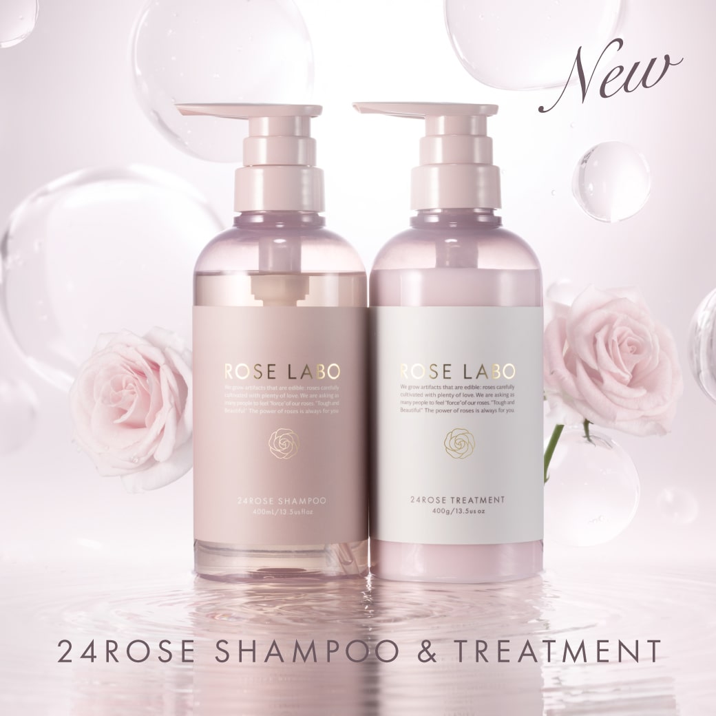 24ROSE®ローズシャンプー&トリートメント 各400mL/400g|rose labo ローズラボ|ローズシャンプー ノンシリコン アミノ酸 弱酸性|しっとり 頭皮ケア|シャンプー セット トリートメント セット|【あす楽】【送料無料】