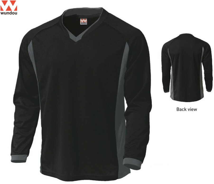 ウンドウ wundou ベーシックロングスリーブサッカーシャツ 練習用 吸汗速乾 ドライ キッズ 小学生 ジュニア フットサル 110 120 130 140 150通販 サッカー 用品 セール
