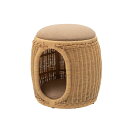 ペットスツール 約直径39×高さ43cm ナチュラル 木製 完成品 ペット用品 愛犬 愛猫 プレゼント 贈り物 ギフト