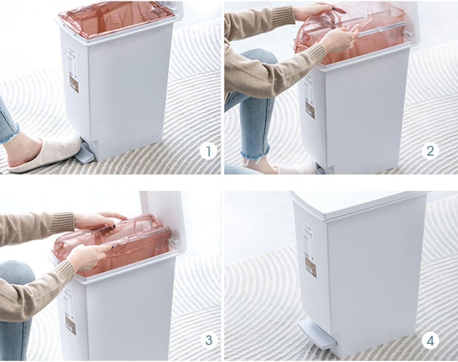 ゴミ箱 ふた付き 45L ダストボックス 角型 ペダル式 ごみ箱 スリム おしゃれ 抗菌 消臭 密閉 音無し 部屋 キッチン リビングルーム トイレ 浴室 オフィス用 プラスチック ブルー