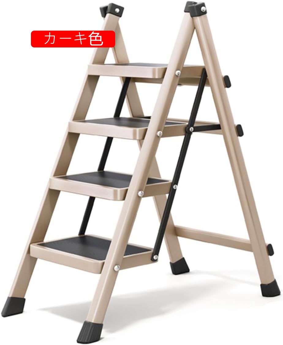 折りたたみ ステップスツール 脚立 多機能 鉄素材 厚め 安定性 耐荷重120 2段 三段 収納便利 軽い コンパクト 滑り止め 持ち運び便利 踏み台 ステップラダー 室内 屋外 アウトドア 物置 お