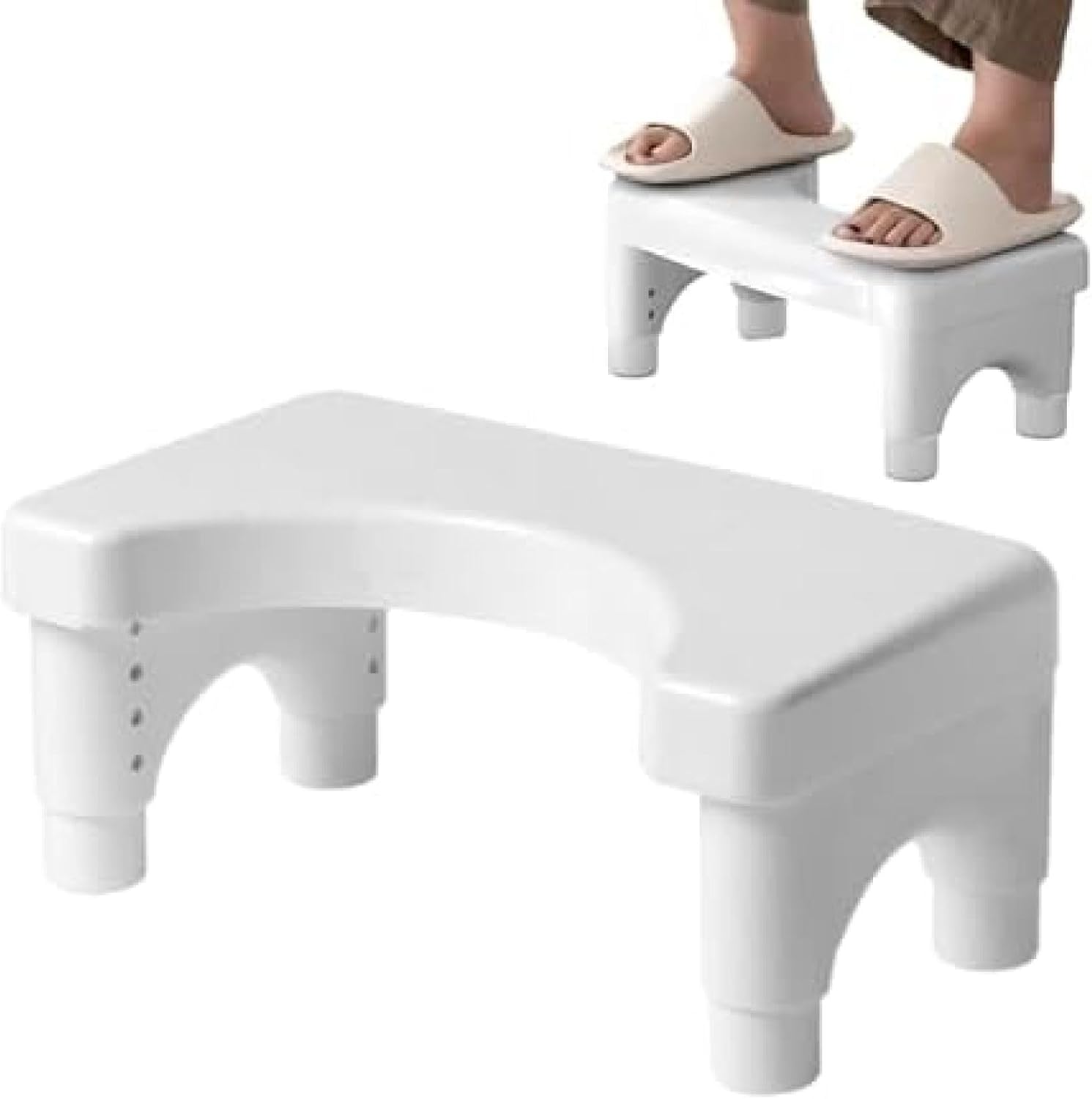 トイレスツール - 5°傾斜の大人用バスルームうんちスツール トイレトレーニング用品、子供、高齢者、患者、妊婦用踏み台