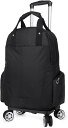 リュックキャリー 3way キャスターバッグ 25L キャリーバッグ 小型 2~3泊対応 4輪 撥水加工 トロリーバッグ メンズ レディース 旅行 合宿 出張 旅行バッグ スーツケース(4)