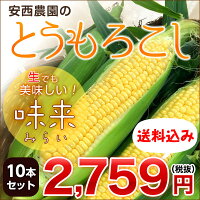 安西農園のとうもろこし味来(みらい)10本入り