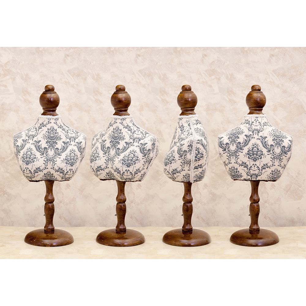 タイムセールプレゼント アクセサリースタンド クラシカル トルソー ベルベット ホワイト エレガント インテリア おしゃれ かわいい ギフト 女性 ディスプレイ ネックレス ジュエリー アクセサリー