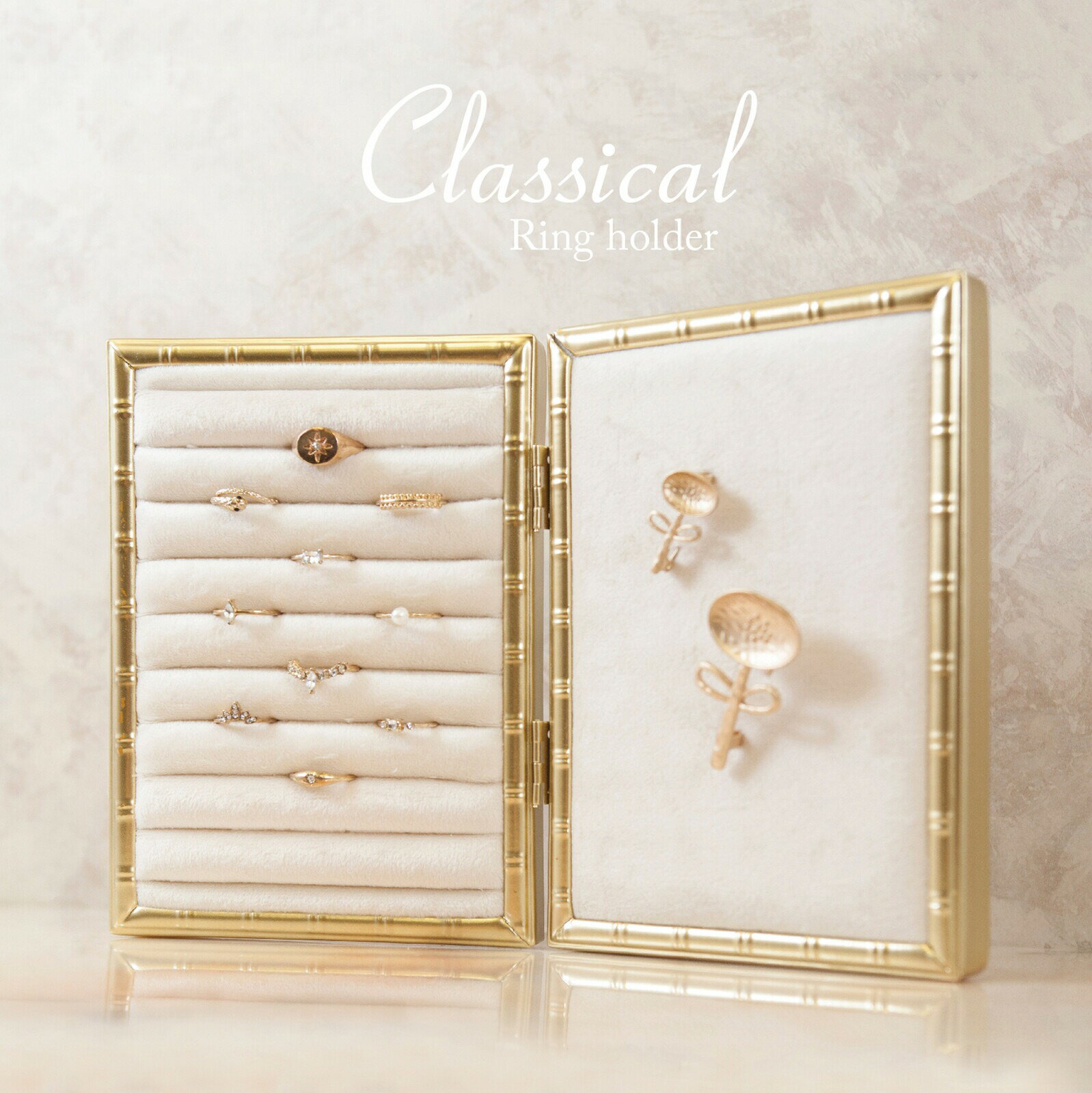 クラシカルアクセサリーホルダー ジュエリースタンド ジュエリーケース アクセサリー ディスプレイ インテリア ゴールド おしゃれ エレガント プレゼント ギフト