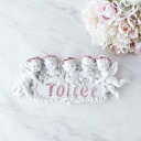 トイレプレート エンゼル toilet かわいい 薔薇 雑貨 天使 エンジェル ドア バラ ローズ おしゃれ エレガント