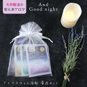 アンドグッドナイト ギフトセット 入浴剤 バスソルト アイマスク 天然 精油 アロマ 快眠 睡眠 眠り アイケア 温活 バスパウダー プレゼント ギフト お配り...