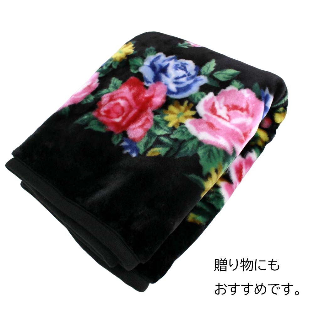ハーフケット レイクアルスター ローズガーデン かわいい おしゃれ プレゼント 薔薇 フランネル ギフト 姫系 毛布 花柄 かわいい ローズ ブランケット ひざ掛け roserich-10007424 薔薇雑貨姫系雑貨のお店 RoseRich サンプル画像3