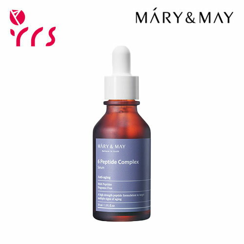 [MARY&MAY マリーアンドメイ] 6ペプチドコンプレックスセラム, 30ml / 6 Peptide Complex Serum - 30ml