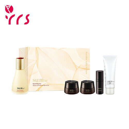 [Sum37 スム37] シークレットエッセンススペシャルセット, 【エッセンス80ml+クリーム10ml+アイクリーム10ml+セラム10ml+クレンジングフォーム40ml】 / Secret Essence Advanced Treatment Special Set - 1pack(5items)