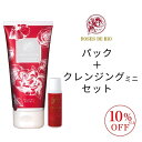 \ スーパーSALE 10%OFF ポイント5倍 / ホワイトウォッシュパック & クレンジング ミニ セット クレイ パック 美白 ダブル洗顔不要