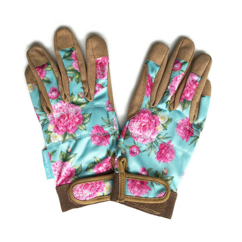 【プレミアムガーデングローブ 花柄】ケント＆ストーPremium Comfort Gloves Peony Kent & Stowe【メーカー直送】