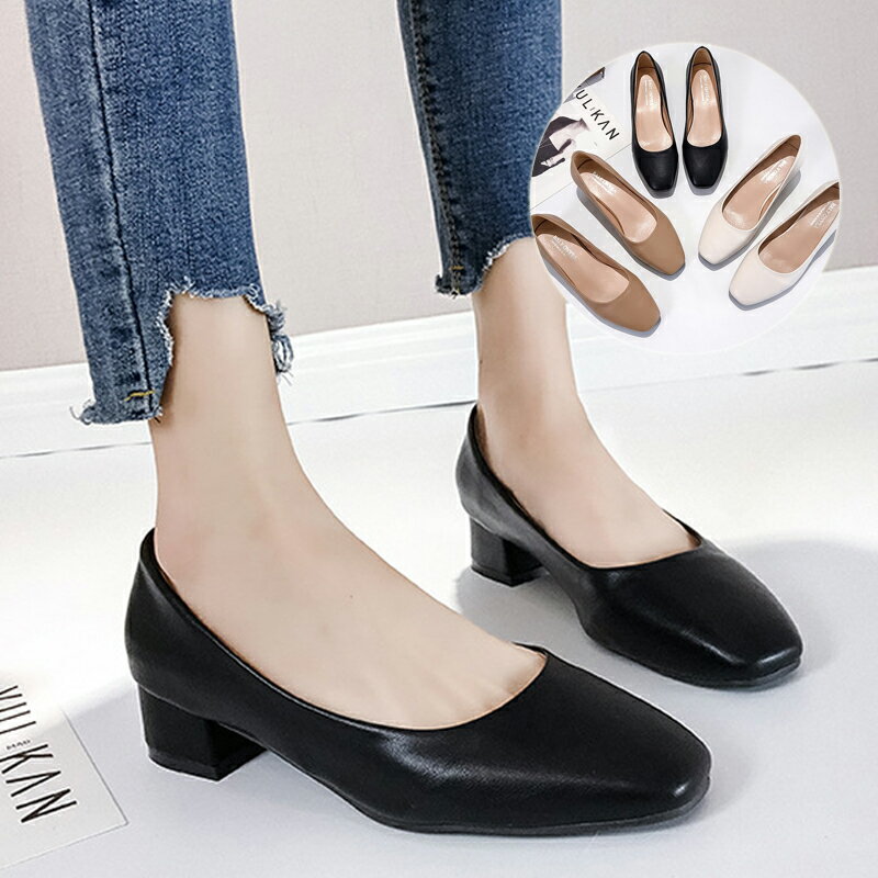パンプス 痛くない ローヒール Vカットデザイン 黒 歩きやすい 通勤 オフィス 走れるパンプス ラウンドトゥ ローファー レディース 靴 結婚式 フォーマル 軽い 疲れない 大きいサイズ 婦人靴 太ヒール ぺたんこ 卒業式 入学式 パーティ