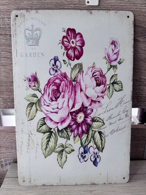 アソート/　20X30cm ブリキ看板 アートパネル 壁掛け　金属ポスター　付属品あり