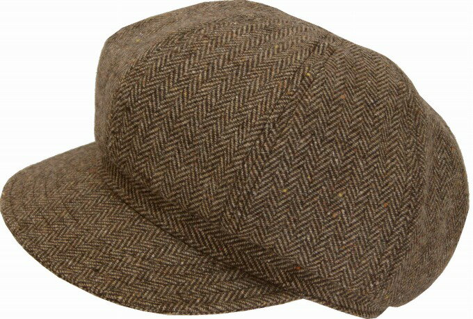 ウールヘリンボン408 キャスケット 防寒 暖か 秋冬 8パネル 日本製 帽子 羊毛 ツイル 起毛 大きいサイズOK sp228