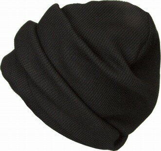 超ロング436 ワッフルニットキャップ sp385 長い 深い さらっと 伸縮 ニット帽 帽子 大きめ 大きいサイズOK 日本製