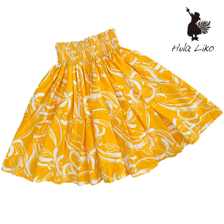 (黄17)（スカート丈 72cm）サイズが合えばお買い得 フラダンス 衣装 シングル パウ パウスカート 黄色 ..