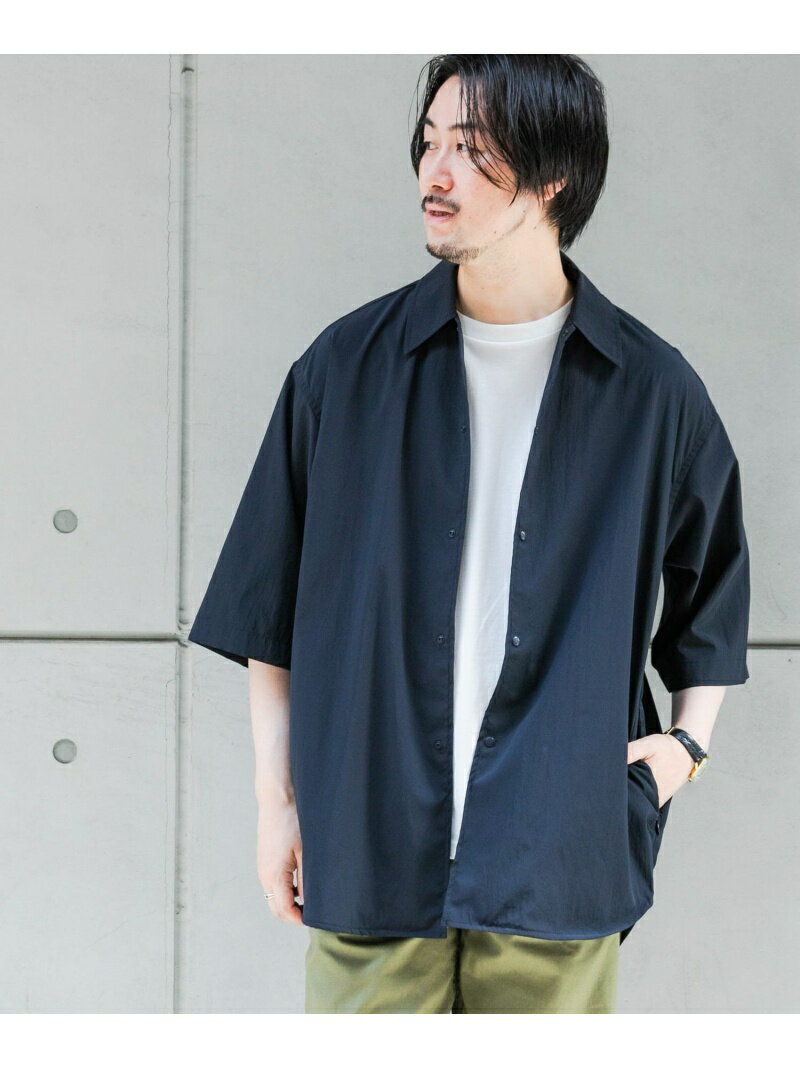 【SALE／30%OFF】丸井織物ファンクション半袖シャツ URBAN RESEARCH ROSSO アーバンリサーチロッソ トップス シャツ・ブラウス ネイビー ブラック【RBA_E】【送料無料】[Rakuten Fashion]