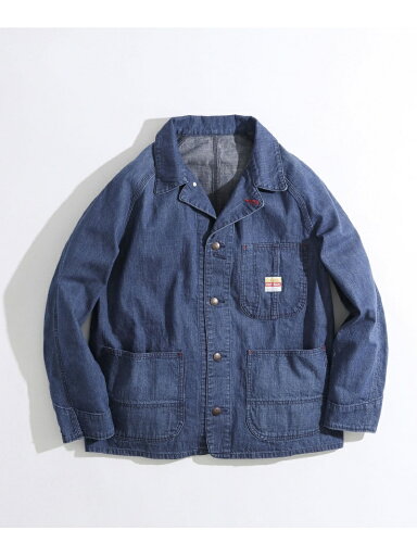 Denim Chore Jacket RSCA001: Indigo Denim Chore Jacket RSCA001: Indigo