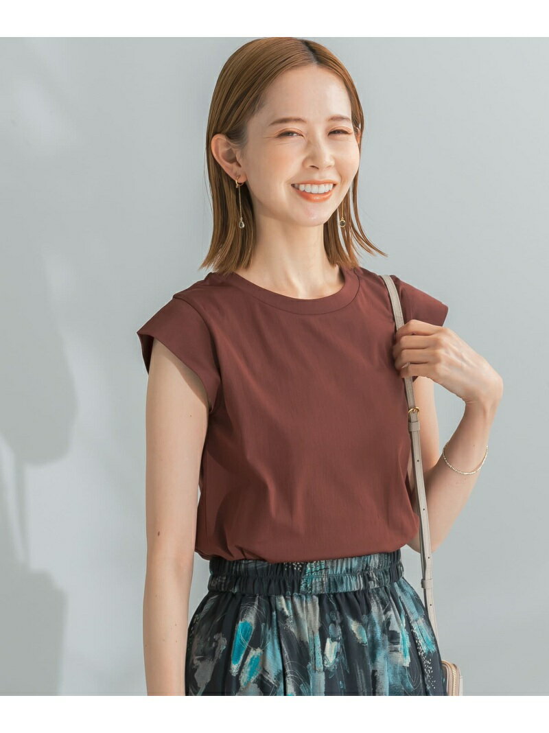 【SALE／10%OFF】フレンチTシャツ ROSSO アーバンリサーチロッソ トップス カットソー・Tシャツ ブラウン ホワイト グレー ブラック ブルー ピンク【RBA_E】【送料無料】[Rakuten Fashion]のサムネイル