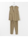 F by ROSSO リネンライクペプラムジレ+タックパンツ URBAN RESEARCH ROSSO アーバンリサーチロッソ スーツ・フォーマル セットアップ...