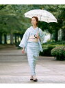 綿麻ゆかた 格子 URBAN RESEARCH ROSSO アーバンリサーチロッソ 着物・浴衣・和装小物 浴衣 ブルー【送料無料】[Rakuten Fashio...