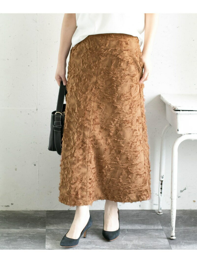 【SALE／50%OFF】カットジャガードフリンジスカート URBAN RESEARCH ROSSO アーバンリサーチロッソ スカート その他のスカート ブラウン ホワイト ブラック【RBA_E】【送料無料】[Rakuten Fashion]のサムネイル