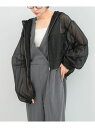 ELENDEEK HOODIE SHEER BLOUSON URBAN RESEARCH ROSSO アーバンリサーチロッソ ジャケット・アウター ブルゾン・ジ...