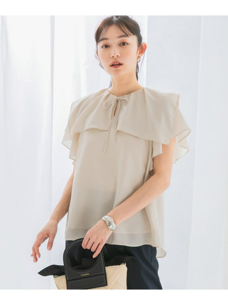 【SALE／50%OFF】イージーケアフリルブラウス URBAN RESEARCH ROSSO アーバンリサーチロッソ トップス ..