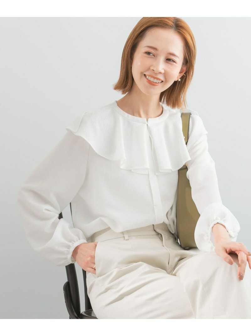 【SALE／50%OFF】楊柳フリルブラウス URBAN RESEARCH ROSSO アーバンリサーチロッソ トップス シャツ・..