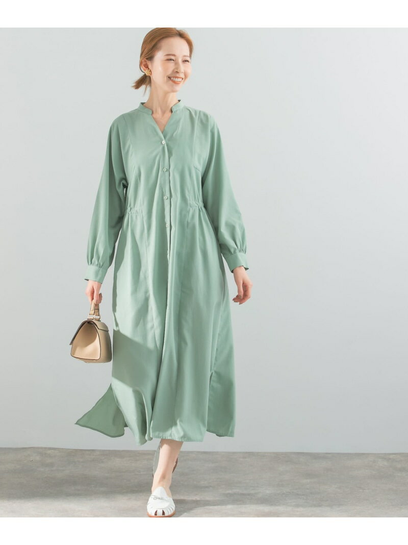 【SALE／40%OFF】パネルデザインシャツワンピース URBAN RESEARCH ROSSO アーバンリサーチロッソ ワンピース・ドレス ワンピース グリーン ネイビー【RBA_E】【送料無料】[Rakuten Fashion]のサムネイル