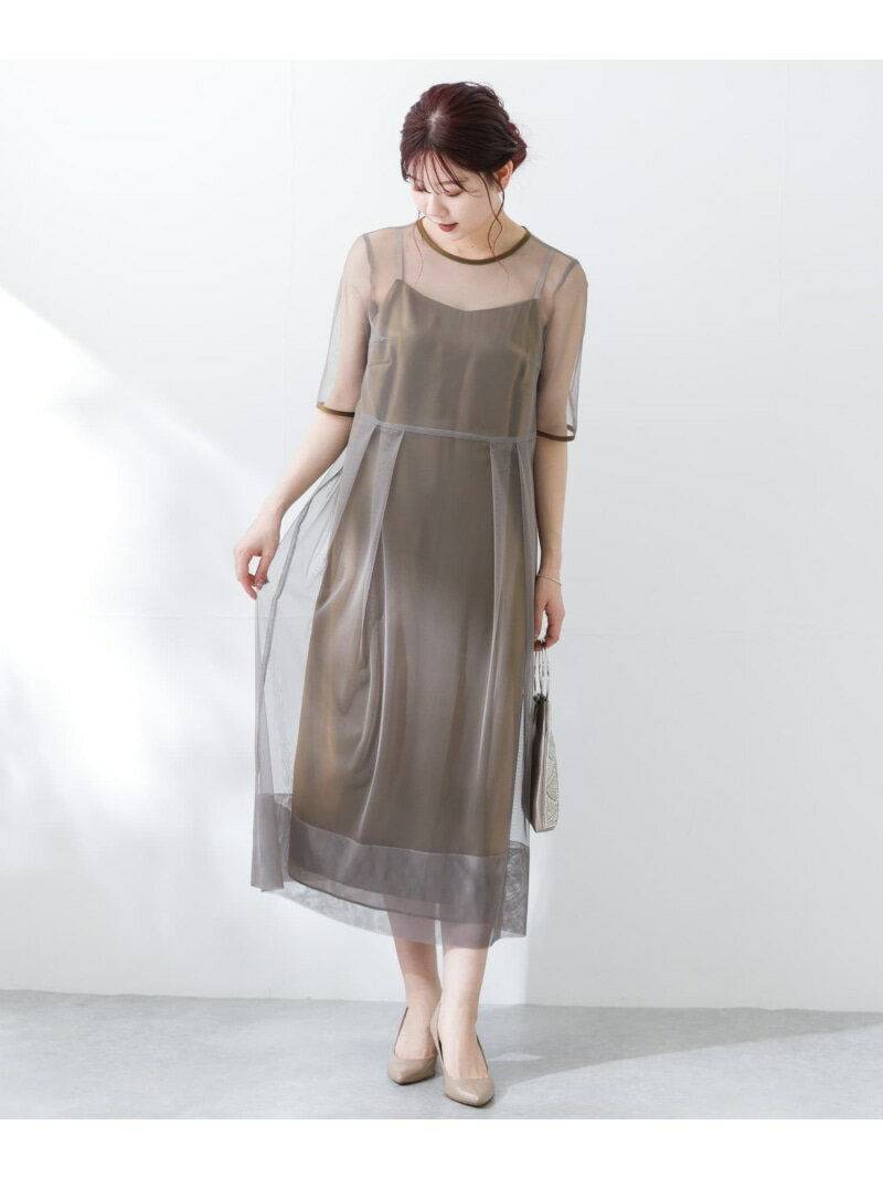 【SALE／50%OFF】kaene シャンブレーキャミドッキングドレス(lo) URBAN RESEARCH ROSSO アーバンリサー..