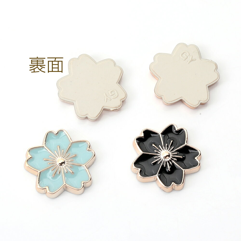 貼付けパーツ エポ貼付けパーツ エポカボション アクリル貼り付けパーツ アクリルカボション フラワー 花 17mm