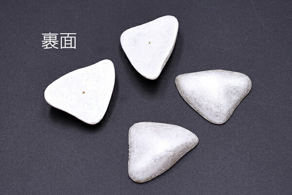 高品質アクリルパーツ デコパーツ 片穴 不規則三角形 25×34mm ホワイト【2ヶ】