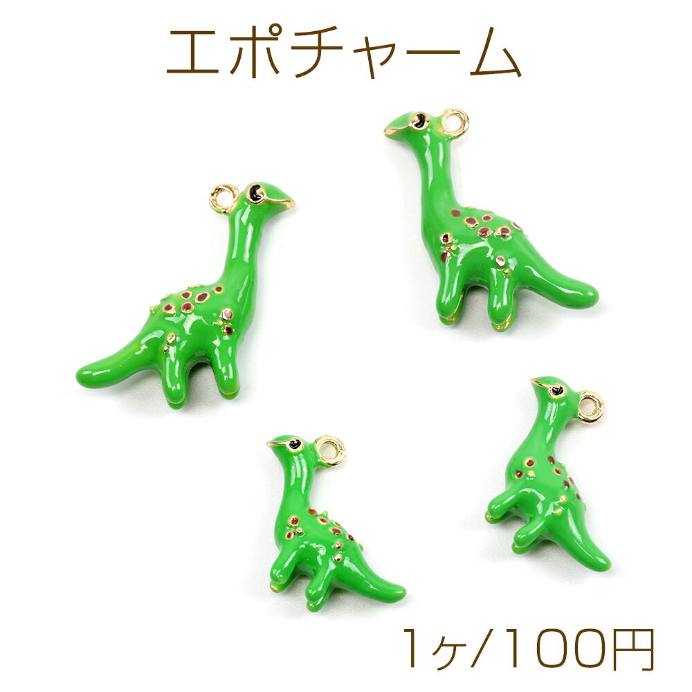Rakuten - エポチャーム 恐竜モチーフ アニマルチャーム ピアス バッグチャーム キーホルダー制作におすすめ 全2種 1カン付き（1ケ）