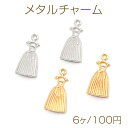 メタルチャーム 合金製 ワンピース ロングドレス ファッション ミニチュア 飾り メタルパーツ 約9×19mm(6ヶ)