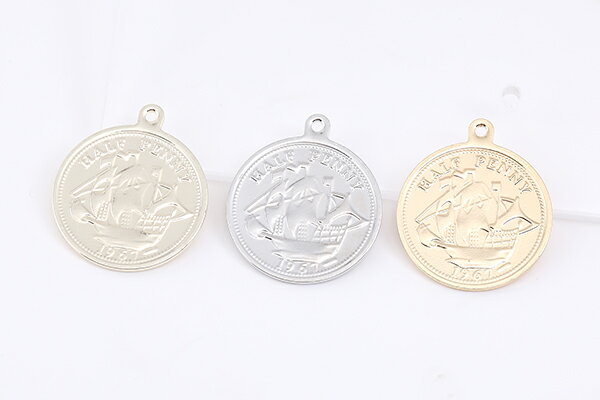 コインチャーム 1カン 19×22mm No.8（4ヶ）