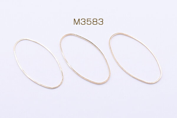 フレームパーツ オーバル 29×54mm ゴールド【10ヶ】