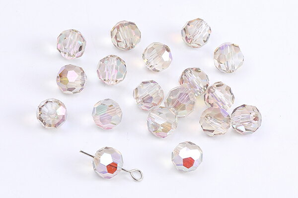 ガラスビーズ ラウンドカット 8mm